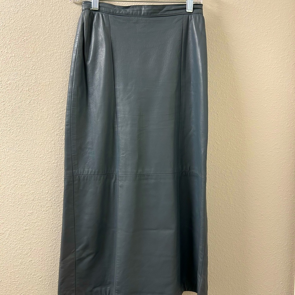 Vintage leather Louis-Guy Giroux skirt size 6